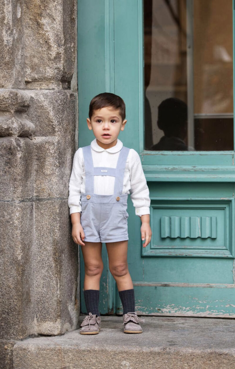 CONJUNTO DE SHORT CON TIRANTES CAMISA DE CUADROS - Imagen 3